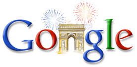 Google Anniversaire de la prise de la Bastille - 14 juillet 2006